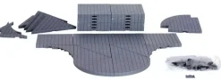 Lemax plaza system (grey, variety) - 32 pcs kerstdorp accessoire 2016