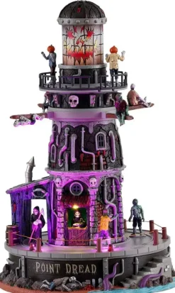 Lemax point dread lighthouse bewegend huisje Spooky Town 2021