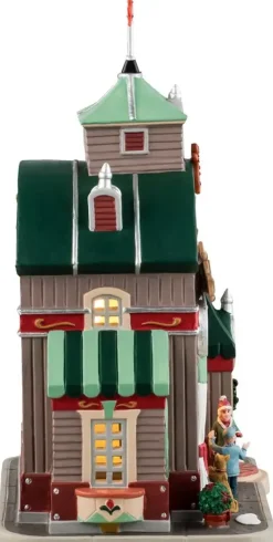 Lemax pop-up christmas cookie shop verlicht kersthuisje Caddington Village 2025