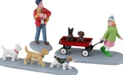 Lemax puppy parade, set of 3 kerstdorp figuur type 5 2023
