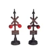 Lemax railway stop light s/2 verlichte spoorwegovergang 2003