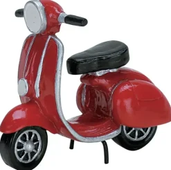 Lemax red moped kerstdorp accessoire 2007