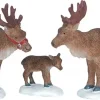 Lemax reindeer s/3 kerstdorp figuur type 3 Santa's Wonderland 2006