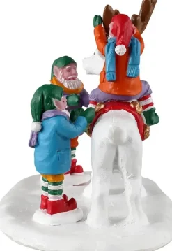 Lemax reindeer snowman kerstdorp tafereel Santa's Wonderland 2023