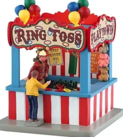 Lemax ring toss game verlicht kerstdorp tafereel Carnival 2025