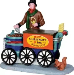 Lemax roasted chestnuts kerstdorp figuur type 4 Caddington Village 2014