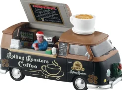Lemax rolling roasters coffee kerstdorp tafereel 2025