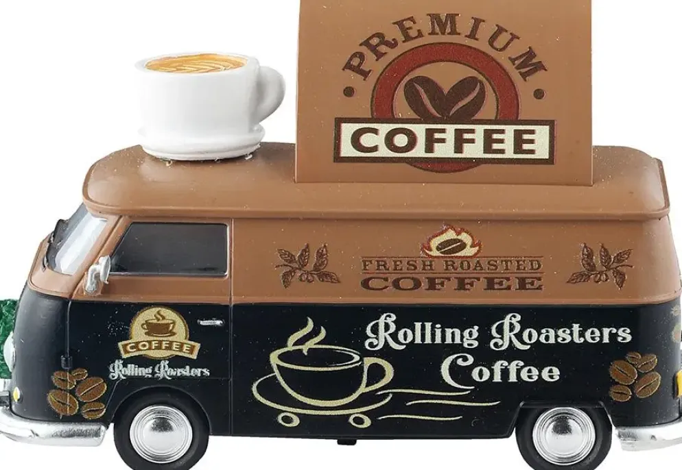 Lemax rolling roasters coffee kerstdorp tafereel 2025