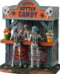 Lemax rotten candy stand tafereel Spooky Town 2023