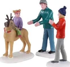 Lemax rover plays rudolph s/3 kerstdorp figuur type 4 2020