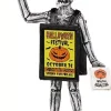 Lemax sandwich board skeleton halloween figuur Spooky Town 2022