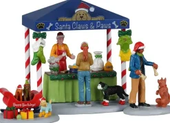 Lemax santa claws & paws, set of 3 kerstdorp tafereel Caddington Village 2023