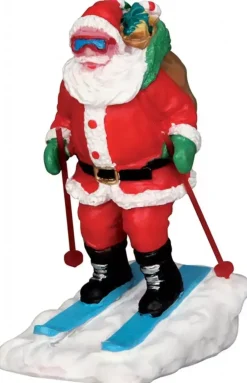 Lemax santa skier kerstdorp figuur type 2 Vail Village 2015