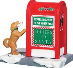 Lemax santa's mailbox kerstdorp accessoire 2016