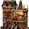 Lemax santa's rooftop bash bewegend kersthuisje Santa's Wonderland 2022