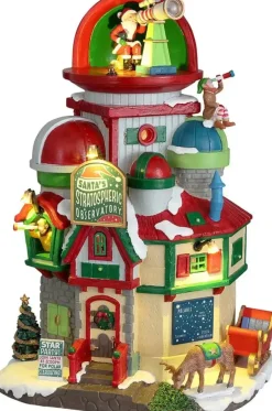 Lemax santa's stratospheric observatory verlicht kersthuisje Santa's Wonderland 2022
