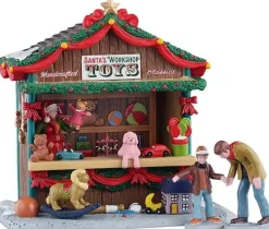 Lemax santa's workshop toys kerstdorp tafereel Caddington Village 2025