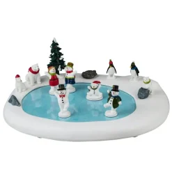 Lemax secret snowman ball bewegende schaatsbaan Vail Village 2024