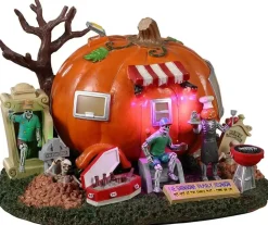 Lemax shinbone family reunion verlicht huisje Spooky Town 2022