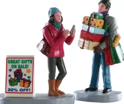 Lemax shopping teamwork kerstdorp figuur type 3 Vail Village 2018