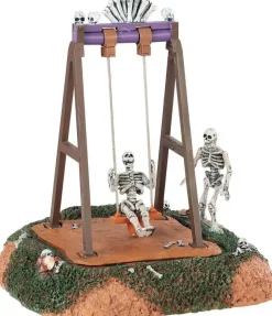 Lemax skeleton swings, b/o (4.5v bewegend tafereel Spooky Town 2018