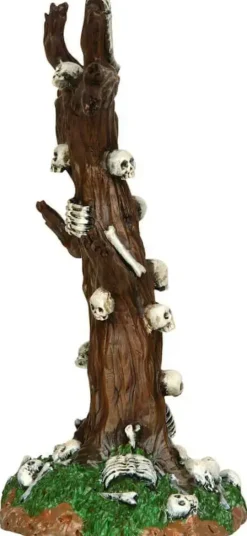 Lemax skeleton tree tafereel Spooky Town 2013