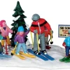 Lemax ski school kerstdorp tafereel Vail Village 2013