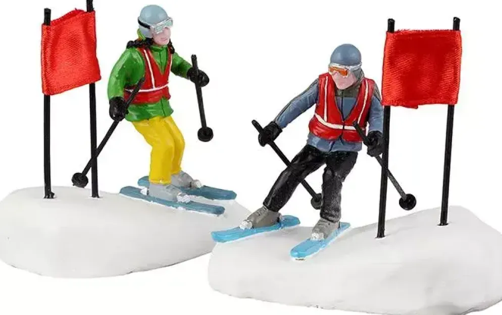 Lemax slalom stars s/2 kerstdorp figuur type 4 Vail Village 2022