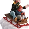 Lemax sledding with gramps kerstdorp figuur type 2 2005