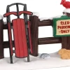 Lemax sled parking only kerstdorp accessoire 2020