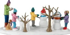 Lemax snowmen friends kerstdorp tafereel Vail Village 2023