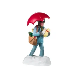 Lemax snowy delivery kerstdorp figuur type 2 Vail Village 2024