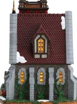 Lemax southwick cathedral verlichte kerk Caddington Village 2017