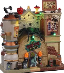 Lemax spider cider house verlicht huisje Spooky Town 2020