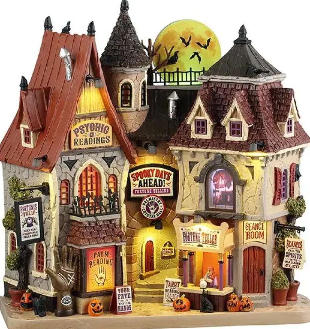 Lemax spooky days ahead verlichte facade Spooky Town 2025