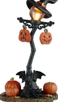 Lemax spooky time street light verlichte boom Spooky Town 2025