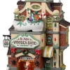 Lemax st. nick's wooden shoe shop verlicht kersthuisje Caddington Village 2023