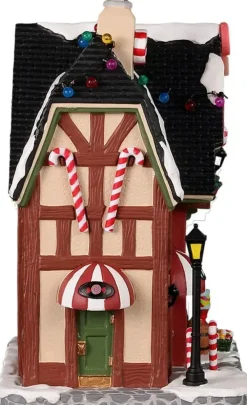 Lemax sugar plum's penny candy verlicht kersthuisje Caddington Village 2022