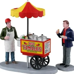 Lemax tamale cart, set of 2 kerstdorp figuur type 5 2023