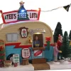 Lemax ted's tree lot verlicht kerstdorp tafereel Vail Village 2021