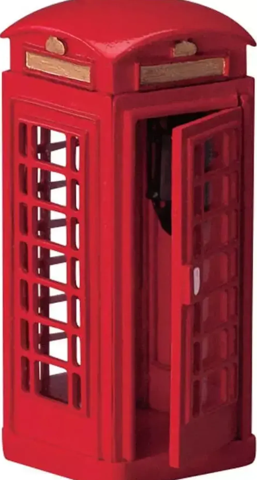 Lemax telephone booth kerstdorp accessoire 2004