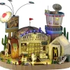 Lemax the air & space novelties hangar museum bewegend huisje Spooky Town 2025
