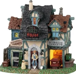 Lemax the casket-monger verlicht huisje Spooky Town 2025
