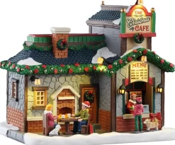 Lemax the christmas cafe verlicht kersthuisje Caddington Village 2025