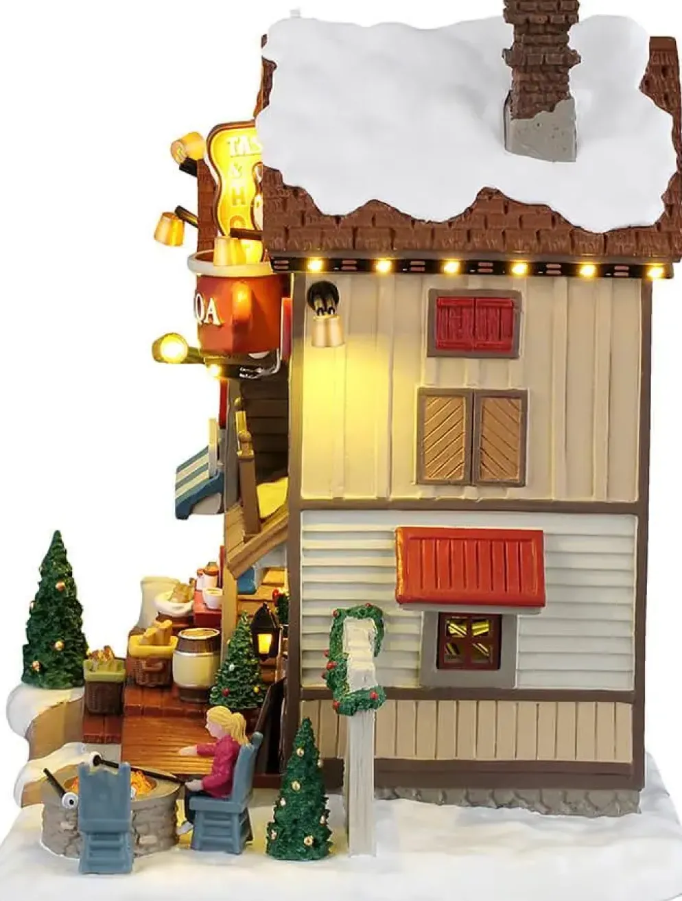Lemax the cocoa shanty verlicht kersthuisje Harvest Crossing 2026