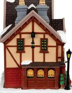 Lemax the 3 crowns inn verlicht kersthuisje Caddington Village 2023