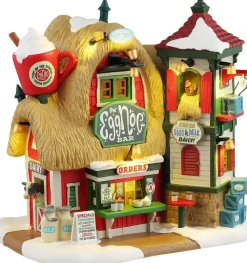 Lemax the eggnog bar verlicht kersthuisje Santa's Wonderland 2024