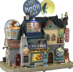Lemax the full moon diner bewegend huisje Spooky Town 2023