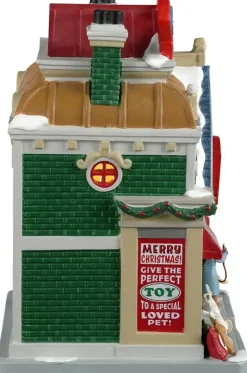 Lemax the fur-ever toy store verlicht kersthuisje Caddington Village 2023