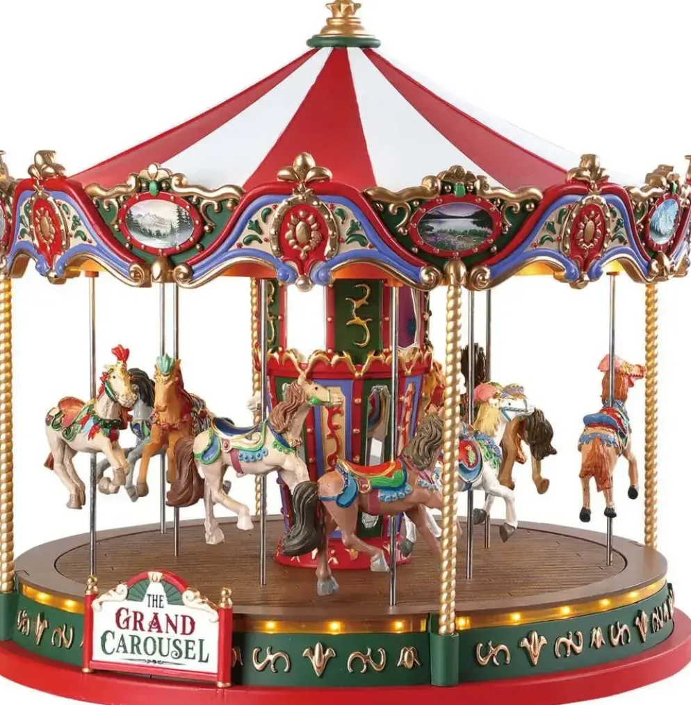 Lemax the grand carousel bewegende draaimolen Carnival 2018